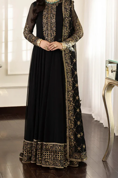 Asim Jofa Embroidered Luxury Chiffon 3 Piece Unstitched