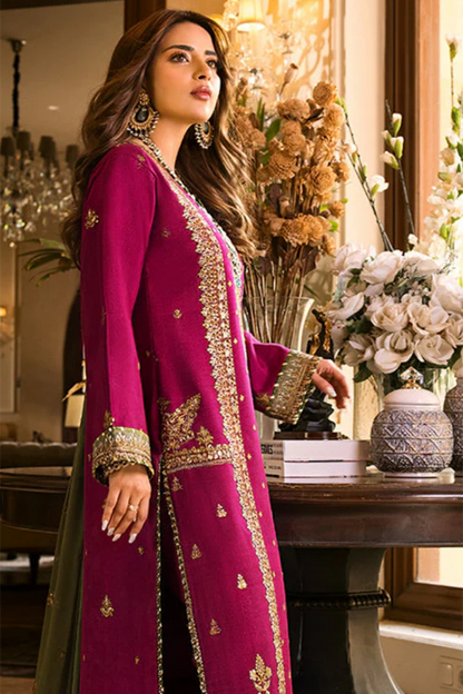 Asim Jofa Luxury Chiffon Embroidered 3 Piece Unstitched