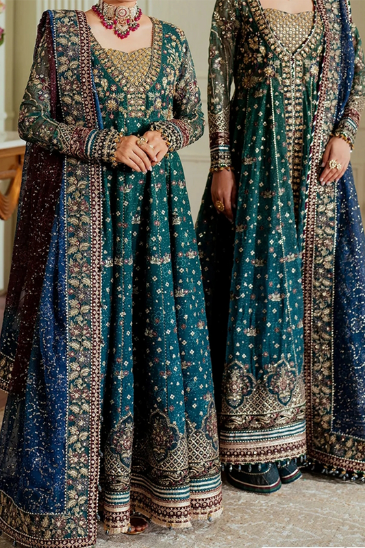 Baroque Luxury Chiffon Embroidered Dress 3 Piece Unstitched