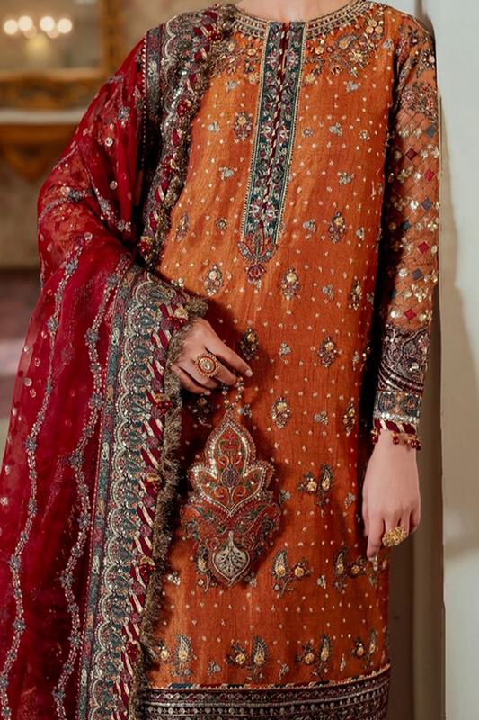 Baroque Chantelle Luxury Chiffon Embroidered 3 Piece Unstitched