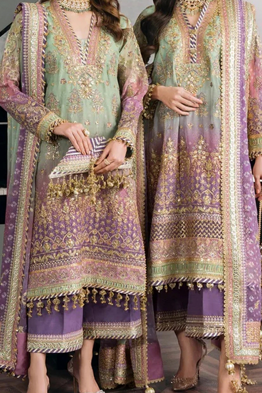 Baroque Chantelle Embroidered Luxury Chiffon 3 Piece Unstitched