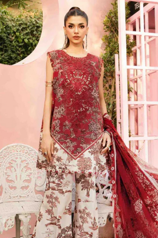 Maria B Printed Lawn Collection 3 Piece Unstitched