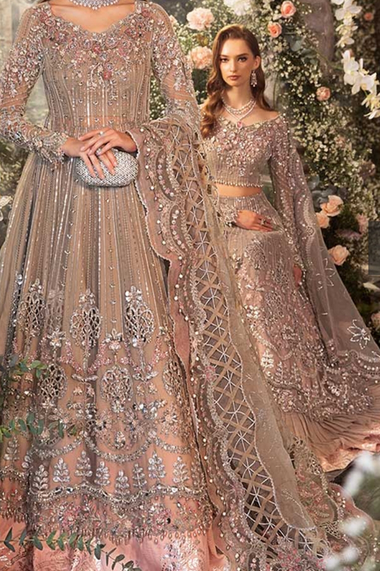 Maria B Embroidered Wedding Collection Organza Maxi 3 Piece Unstitched